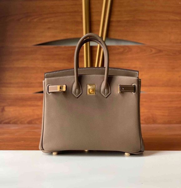 

original bag gold button calfskin hand-made wax thread large capacity portable high-grade women's