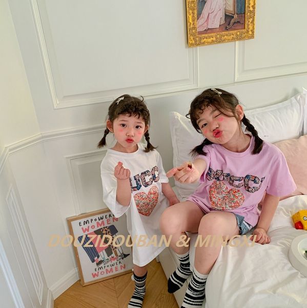 

spring new mingxi 2021 children's short sleeve t-shirt, Black;white