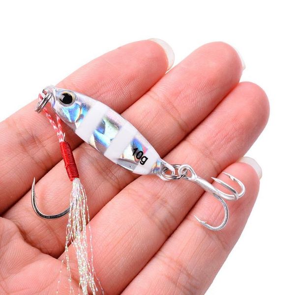 

6pcs/set metal cast jig spoon 10g 15g 20g 25g 40g shore casting jigging lead fish sea bass fishing lure artificial bai jlldky