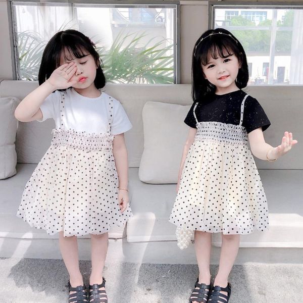 

girl's dresses summer baby girl dress toddler kids girls ruffles patchwork princess casual daily wear children clothing 1-6 years ropa, Red;yellow