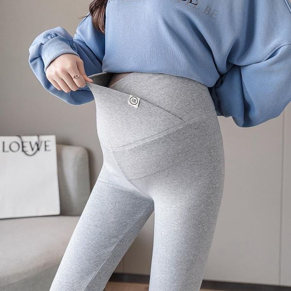 

pregnant women's clothing horizontal waist cotton pregnant women's trousers, White