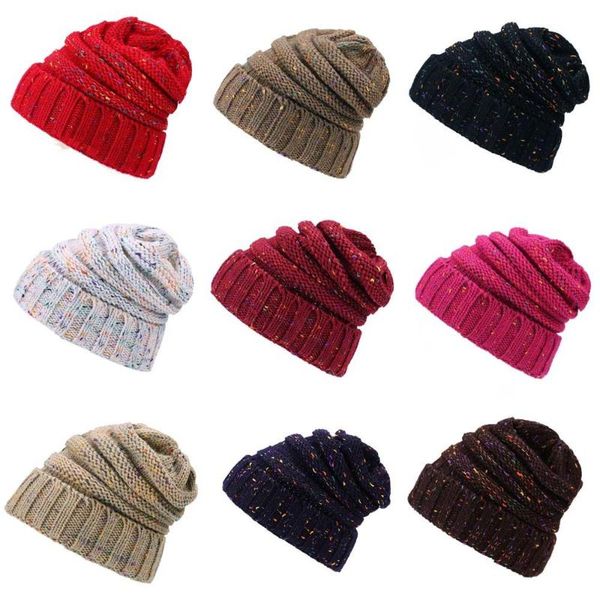 

beanies outdoor solid color knitted casual skullies hat for men ribbed hats