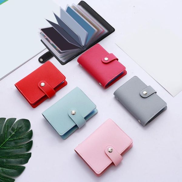 

card holders korea solid color package slim cute multi bus bank set stationery office supplies for students, Brown;gray