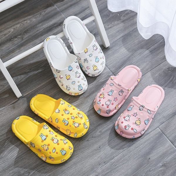 

2021 new arrivals tip binding women's clogs slip on breathable indoor slippers lightweight summer slides for home use lady size 36-41 z, Black