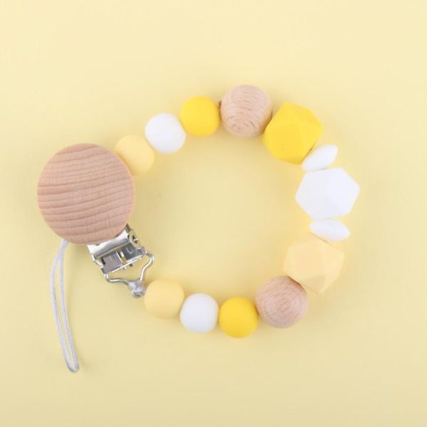 

pacifiers# diy colorful wooden baby pacifier clips funny chain for infant feeding toddler teething chew toy dummy bpa free