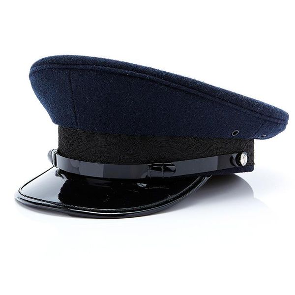 

wide brim hats hat cornice saddle type big woolen material cap factory property security, Blue;gray