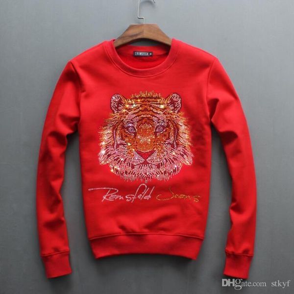 

cotton brand fashion luxury thicken design warm men diamond funny wholesale sweatshirts men and sweatshirts 04 acsdt, Black