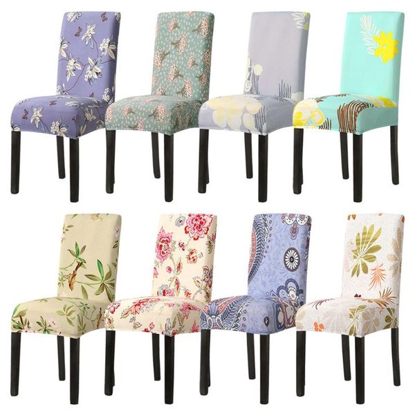 

chair covers spandex cover stretch elastic dining seat for banquet wedding restaurant el anti-dirty removable housse de chaise