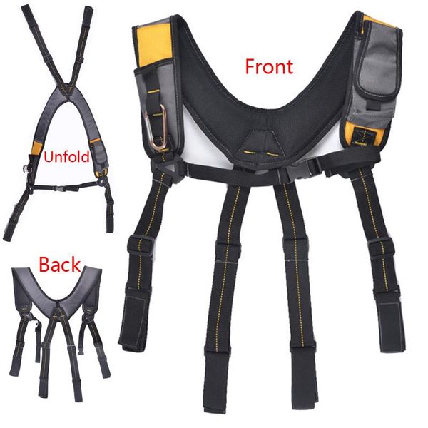 

x type tool work suspender for hang tool bag reducing weight tooling strap suspenders for men heavy duty braces suspenders mens, Camo;black