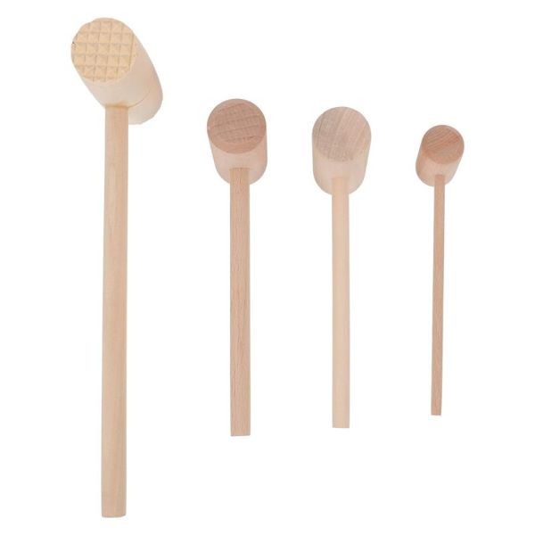 

hand tools 4pcs wood hammers for chocolate smash mallet crab lobster seafood