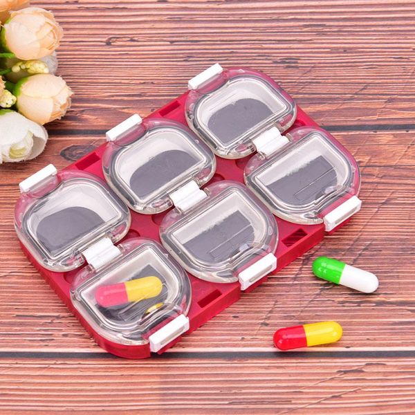 

fishing accessories box magnetic waterproof 6 grid hook storage tackle boxes
