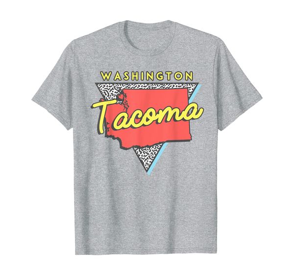 

tacoma washington t shirt vintage wa souvenirs, White;black