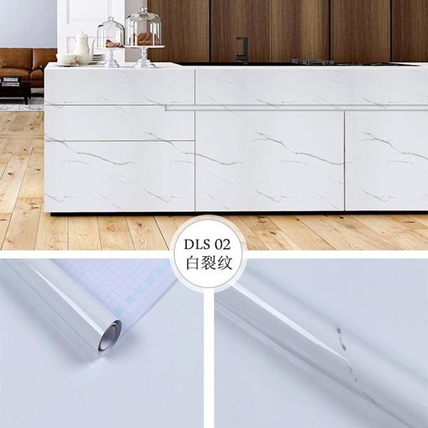 

wall stickers thickened wallpaper kitchen waterproof and oil-proof marble deskhome decoration self-adhesive