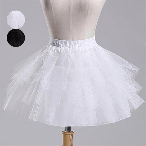 

girls underskirt princess white ballet women skirt tulle ruffle short crinoline bridal wedding petticoats gown girl, Blue