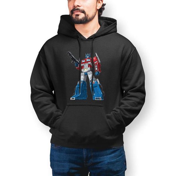 

men's hoodies & sweatshirts optimus mens hoodie prime long cotton autumn streetwear pullover big, Black