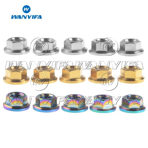 

bike brakes titanium m10x1.25mm 1.5mm pitch sprocket flange nut for suzuki pack of 5