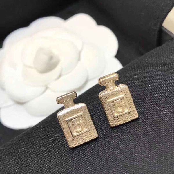 

stud earring with bottle shape for women wedding jewelry gift ps4003, Golden