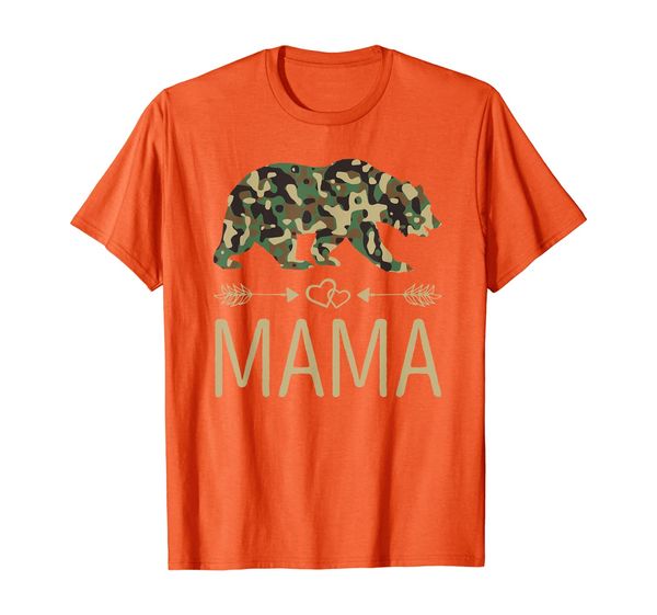 

mama bear camo mother's day gift t-shirt, White;black