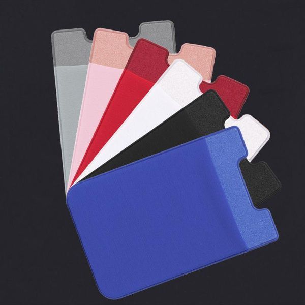 

card holders adhesive sticker mobile phone back cards wallet credit id holder pocket jy20 21 drop, Brown;gray
