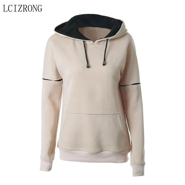 

women's hoodies & sweatshirts autumn fashion patchwork color women casual loose long sleeve hooded sweatshirt plus size black white pul