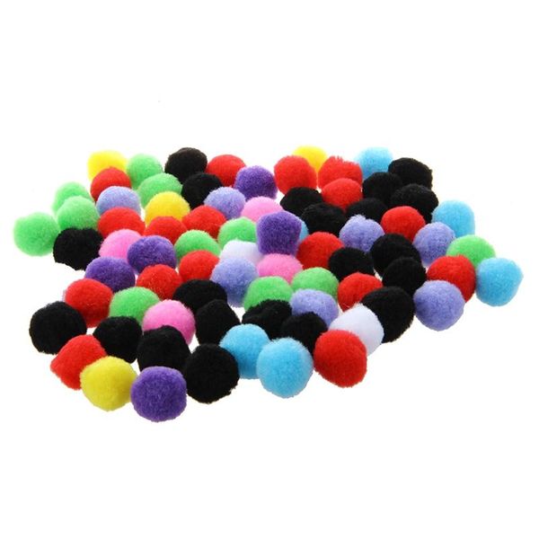 

decorative flowers & wreaths 80 pcs round multicolored pompon balls.
