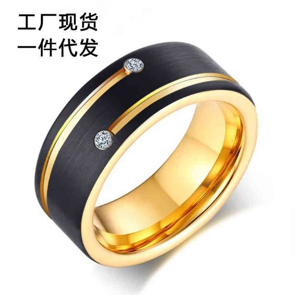 

Ring 2021 Hot Tungsten Steel Double Color Men's Jewelry, Silver