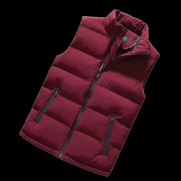 

men's vests standself brand jacket vest winter male cotton-padded men thicken waistcoats sleeveless fashion casual coat, Black;white