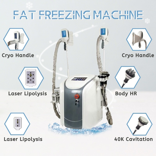 2023 Neue Aktion 6 in 1 Ultraschall Kavitation Kryolipolyse Vakuum Lipo Laser Abnehmen Maschine RF Gesichts Face Lifting Ce