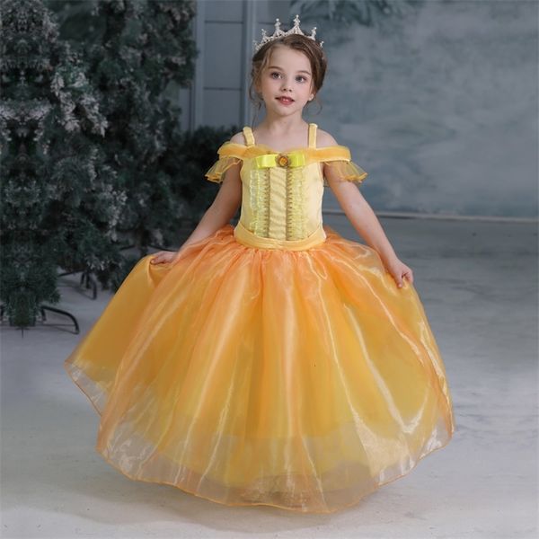 

cosplay children girls dress halloween birthday party dressing room 4 10y, Red;yellow