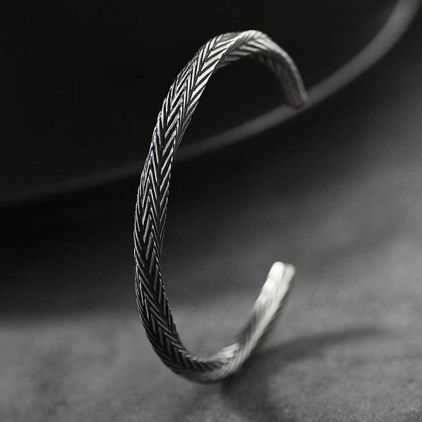 

fashionable men's retro hemp rope material bracelet adjustable size q0719, Black