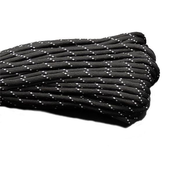 

4mm reflective paracord rope 7 strand paracord core outdoor multifunction camping corda parachute cord rope hiking clothesline