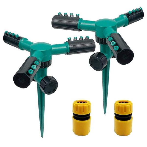 

watering equipments 2 pack 360 degree rotating with adjustable nozzle lawn sprinkler ,watering system for large area lawn, nursery grass