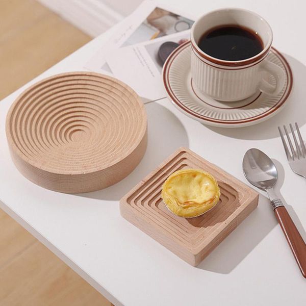 

kitchen storage & organization nordic wooden square tea coffee thick bread board serving tray beech dinner plate wine f