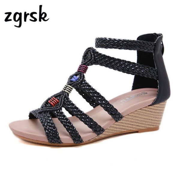 

sandals summer shoes ladies sumptuous women slippers for female, Black