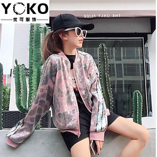 

women's jackets yoko sequin jacket, Black;brown