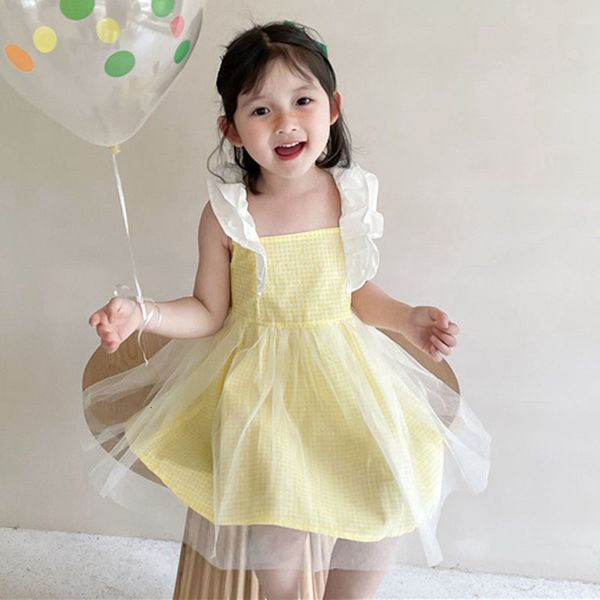 

cute summer baby girls sleeveless dresses kids girl princess dress clothing kids casual girls dress, Blue
