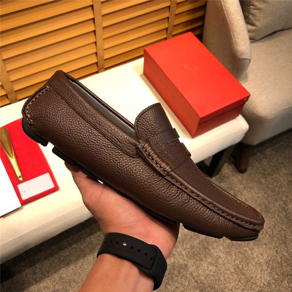 

designer leather loafers moccasin driving shoes men loafer slip on casual lofer shoes mens mocassin homme men's flats boat shoes black