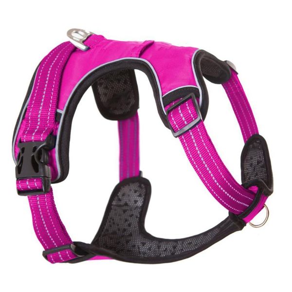 

dog collars & leashes arrival strong harness for dogs training vest medium big adjustable outdoor protective pitbull s-xl 8815