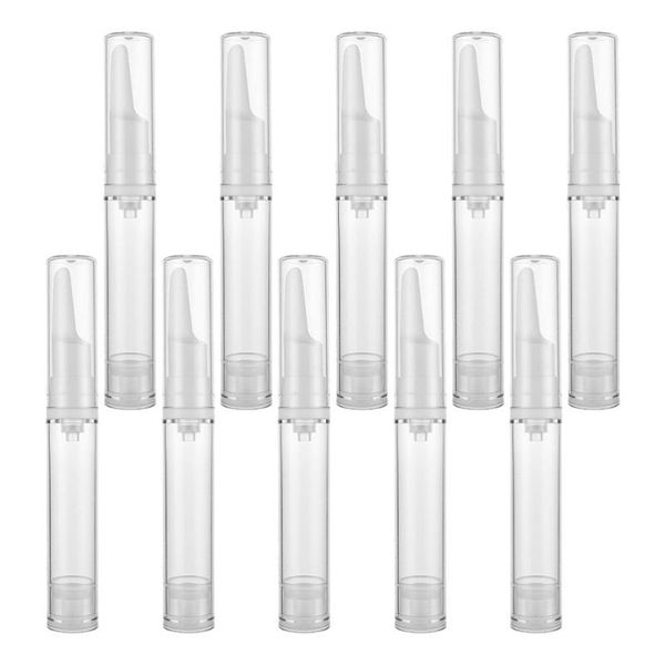 

storage bottles & jars 10pcs 10ml cosmetic dispenser airless eye serum vacuum