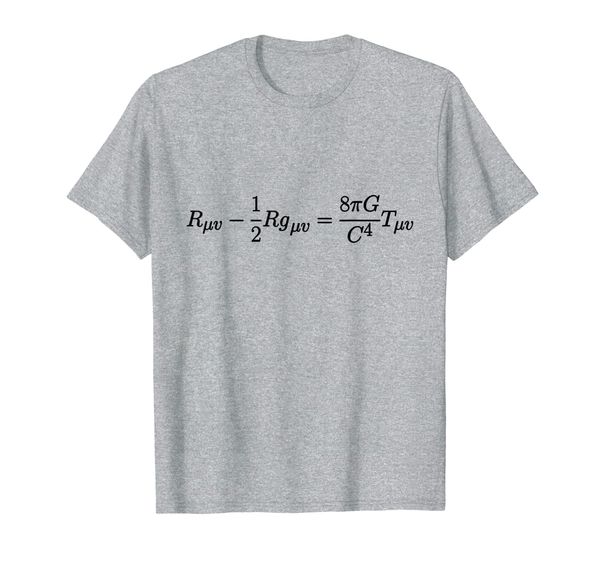 

einstein's field equation cool science and math t shirts, White;black