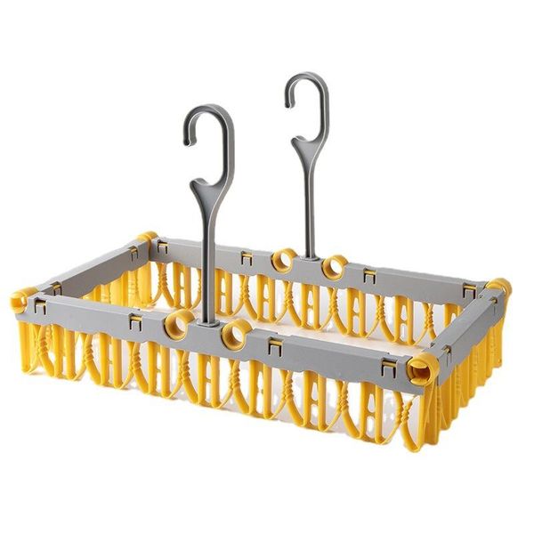 

hangers & racks folding clothes dryer hanger children adults windproof socks underwear plastic drying rack