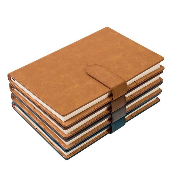 

notepads ruize creative a5 hardcover notebook agenda 2021 faux leather notepad planner business office note book stationery 192 pages, Purple;pink