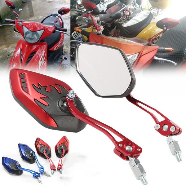 

motorcycle mirrors 3 colors bar end rear accessories motorbike scooters rearview mirror side view universal 7/8" 22mm