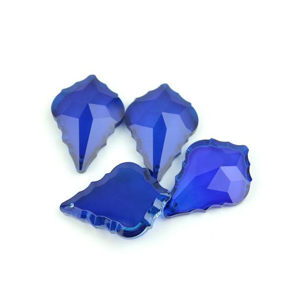 

10pcs/lot dark blue crystal chandelier pendants glass prism parts for curtain decoration