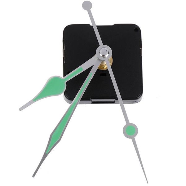 

1 set diy clock hollow heart metal texture creative wall clock retro wall movement accessories black hands repair kit