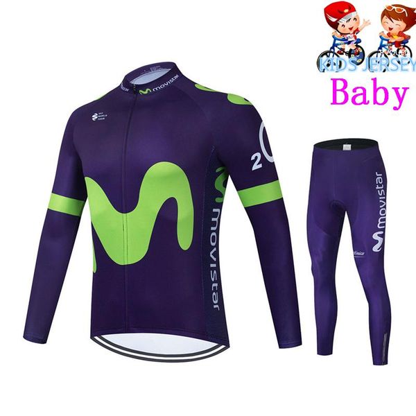 

racing sets kids autumn babycycling long sleeves cycling jerseys set breathable bike clothes cycle wear ropa boys, Black;blue
