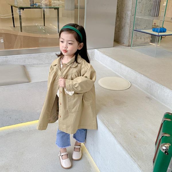 

jackets charming spring autumn coat girls kids outerwear teenage children clothes costume ruffle evening party high quality, Blue;gray