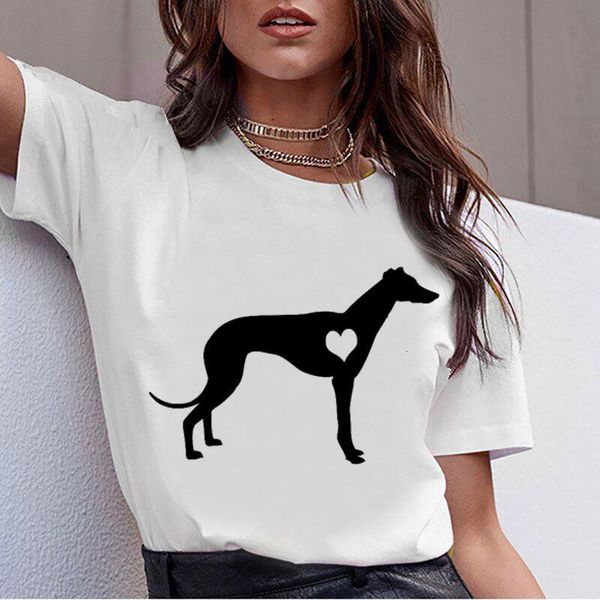 

funny black dogs women summer white t shirts harajuku short sleeve o-neck female t-shirts cute kawaii women tees