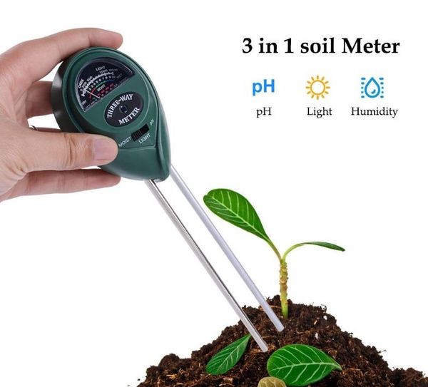 Medidor de umidade do solo analógico para jardim planta solo higrômetro águas pH ferramenta sem backlight internamente prático externo sn1979