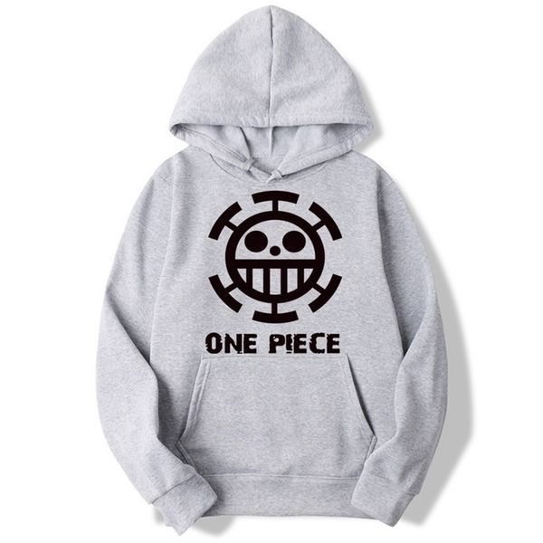 

trafalgar law one piece pirates funny hoodies men and women autumn casual pullover sweats hoodie fashion sweatshirts mwt048 201128, Black